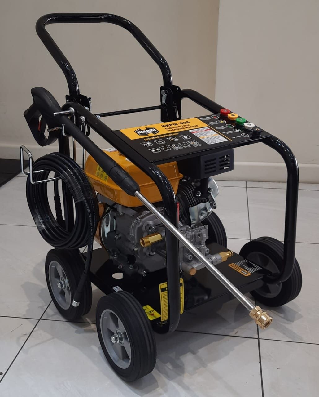 2bf5967a-86fc-4d53-94a2-f84d525683e8 Hisaki Japan Petrol Pressure Washer 3400PSI 8.0hp Engine - Image 1