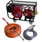AICO Japan 5.0HP Trolley Power Sprayer – Engine-Driven with Hose Kit