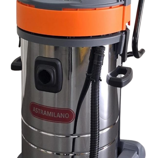 Astramilano Wet & Dry Vacuum Cleaner – 50L, Stainless Steel, 1200W