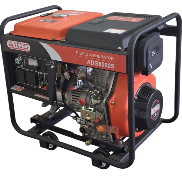 AICO ADG6000S Diesel Generator – 3.75kVA, Air-Cooled, Open Type
