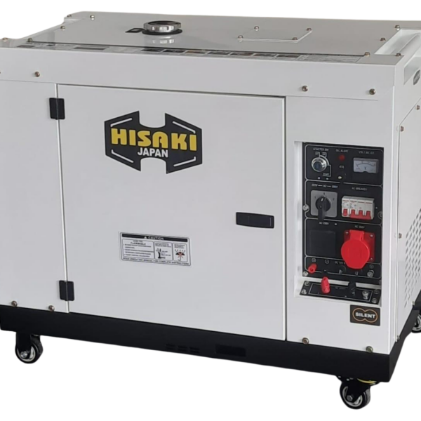 Hisaki Japan HK8000SNA-3 Silent Diesel Generator – 10kVA, Single & Three Phase, with ATS