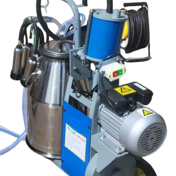 Milano Single Cow Electric Milking Machine – 25L Stainless Steel Bucket
