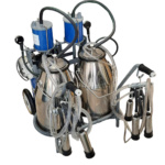 Mobile Double Bucket Electric Cow Milking Machine – 2 x 30L Stainless Steel