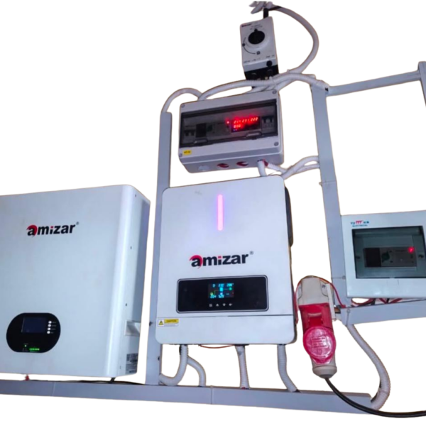 Amizar Lithium Battery + Hybrid Inverter Solar Combo Kit – 48V System