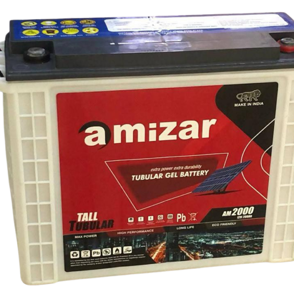 Amizar AM2000 Tall Tubular Gel Battery – 12V, 200Ah