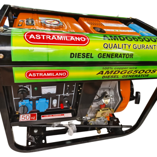 Astramilano AMDG6500S Diesel Generator – Open Type, Key Start