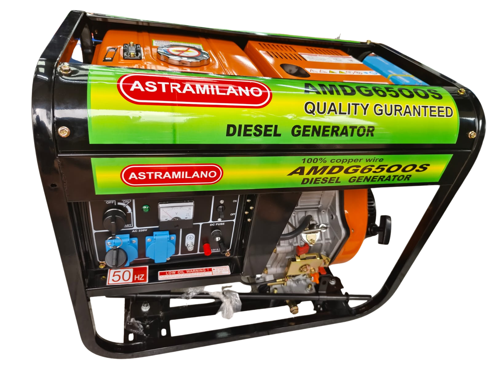 image73 Astramilano AMDG6500S Diesel Generator – Open Type, Key Start - Image 1